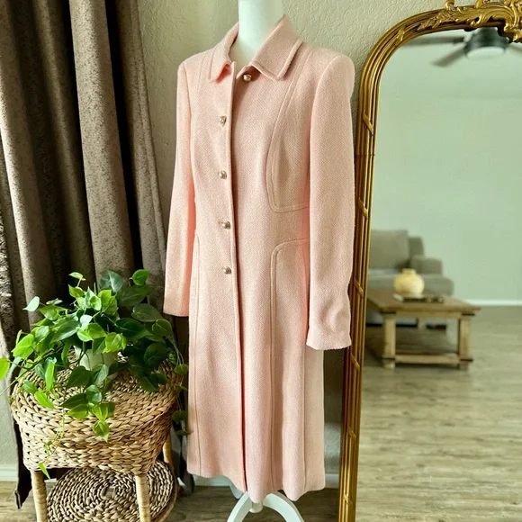 Escada Wool Pink Coat Size 42